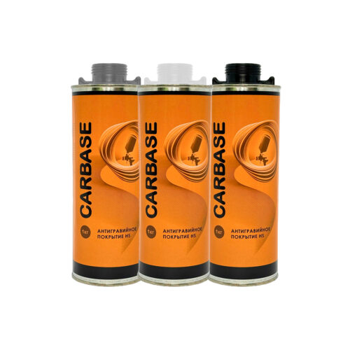 CARBASE HS Антигравийное покрытие : 1 л. Черный, Серый, Белый