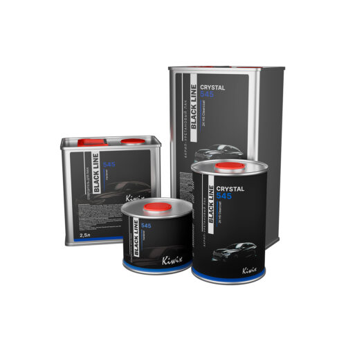 Kiwix BLACK LINE CRYSTAL 545 Лак акрил-уретановый 1л + 0,5л, 5л + 2,5л