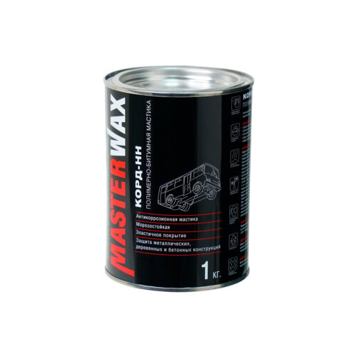 MASTERWAX Мастика полимерно-битумная Корд-НН 1кг.